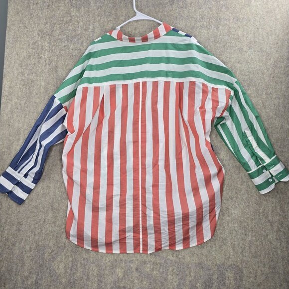 BDG Multicolor Striped Button-Down Shirt L - Picture 2 of 8